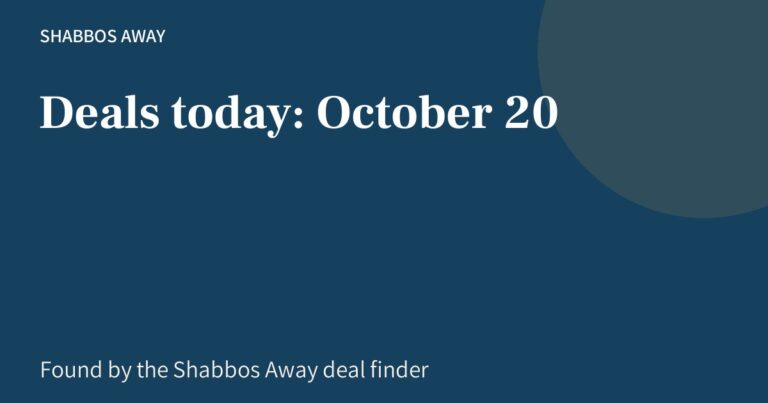 Deals today: October 20
