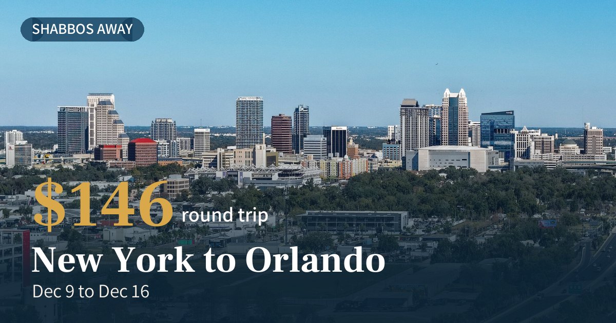 NYC to Orlando: Round Trip for $146 on Frontier